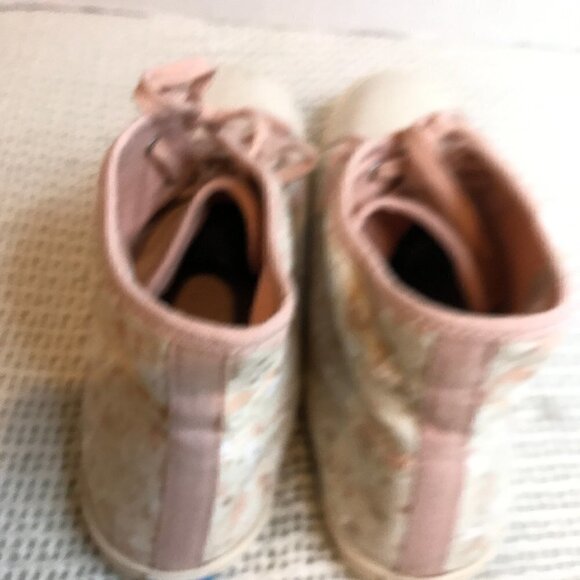 TOMS CAMARILLO HIGH TOP SNEAKERS FLORAL CANVAS WOMENS SIZE 11 - Picture 4 of 10